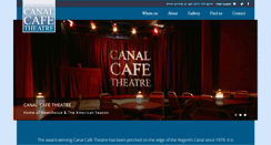 Desktop Screenshot of canalcafetheatre.com